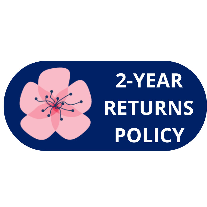 Two year return policy logo