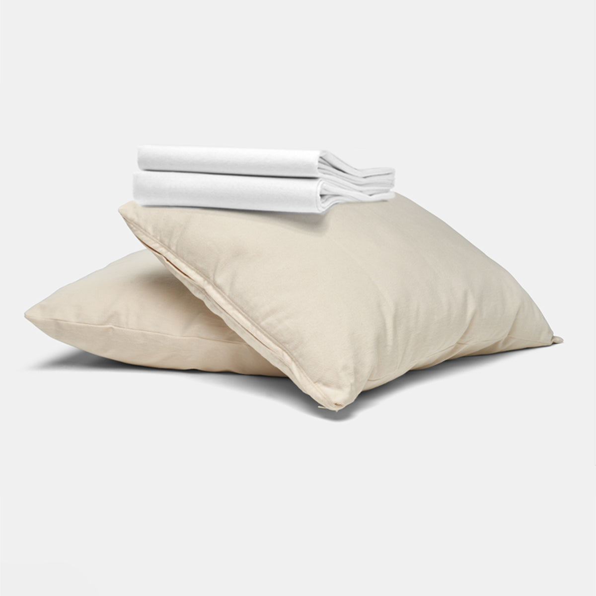 Cotton Pillow &amp; Pillowcase Set