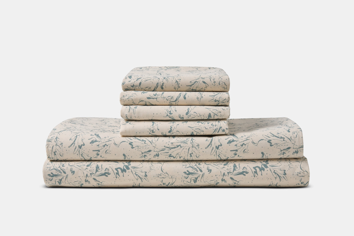 Cotton Percale Bed Sheet Set Print
