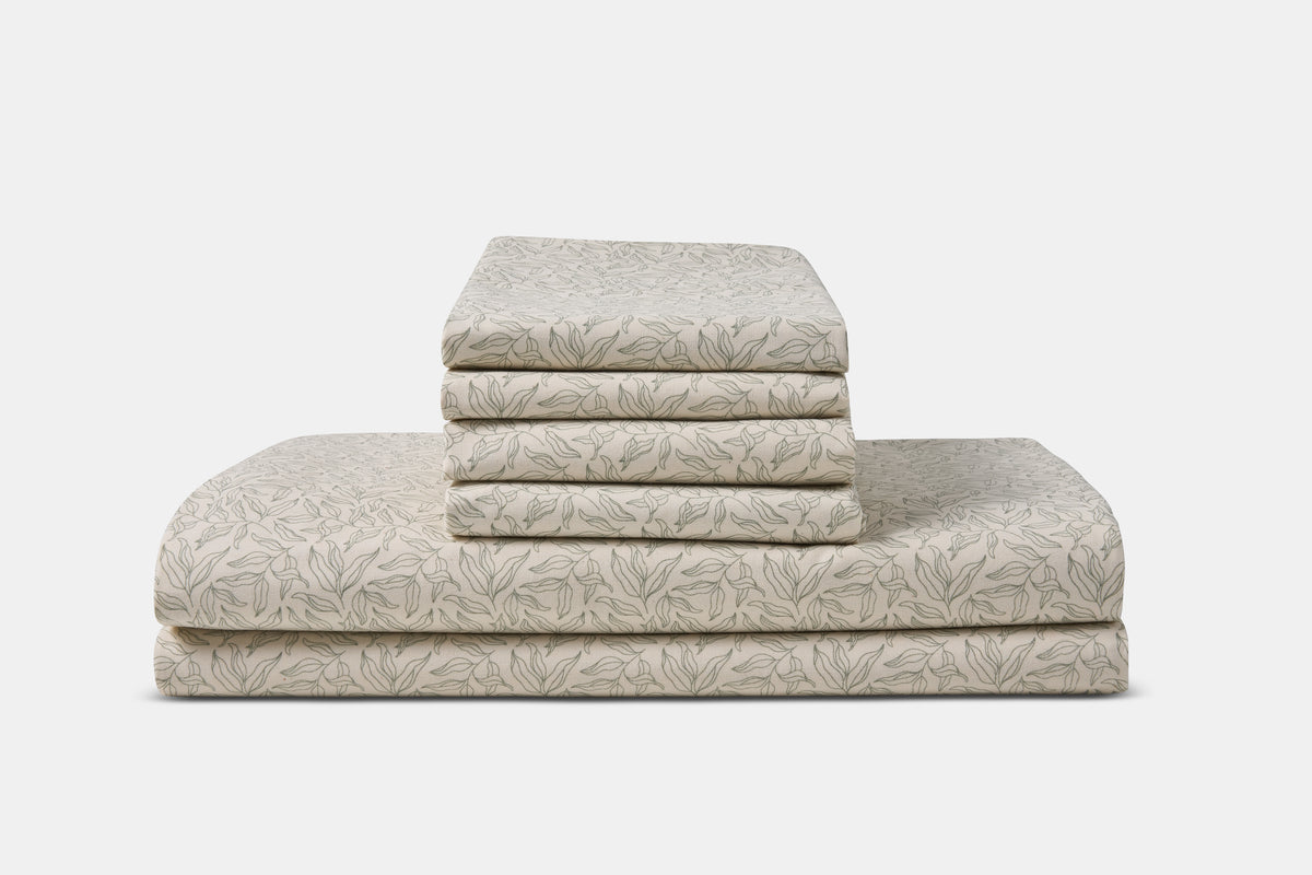 Cotton Percale Bed Sheet Set Print