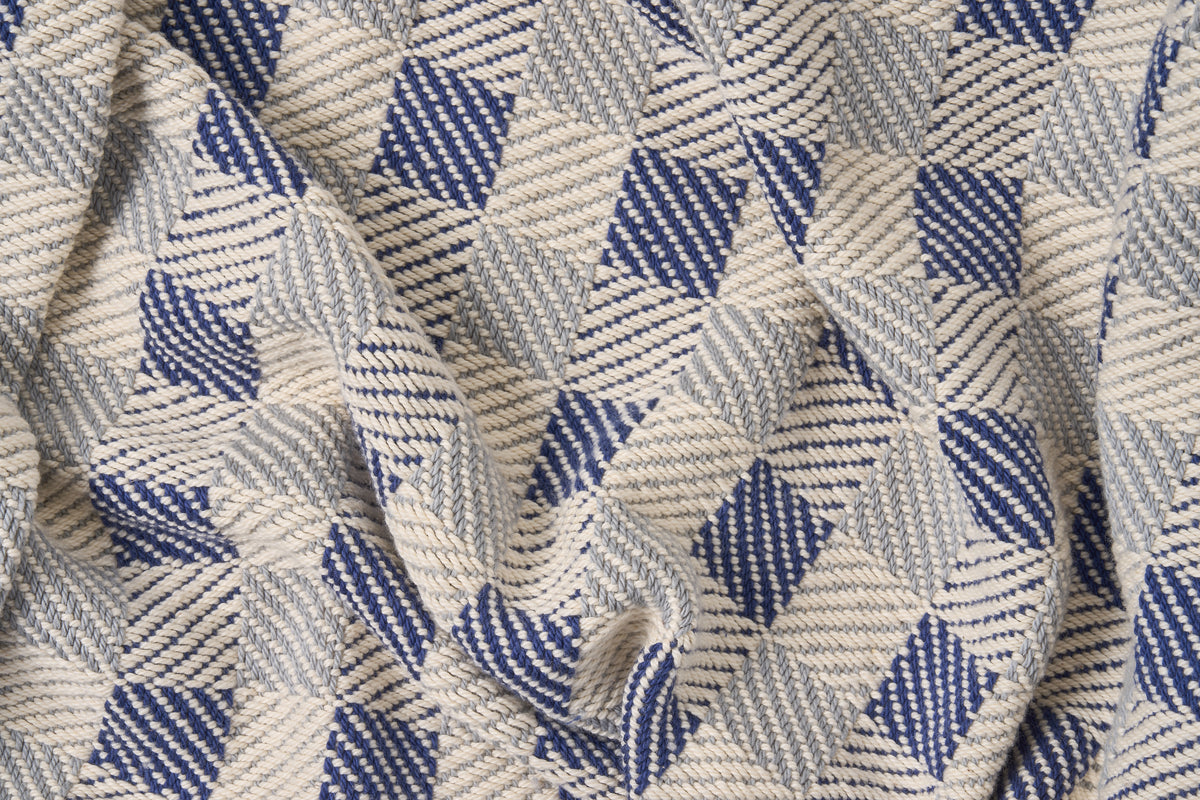 Block Pattern Cotton Blanket