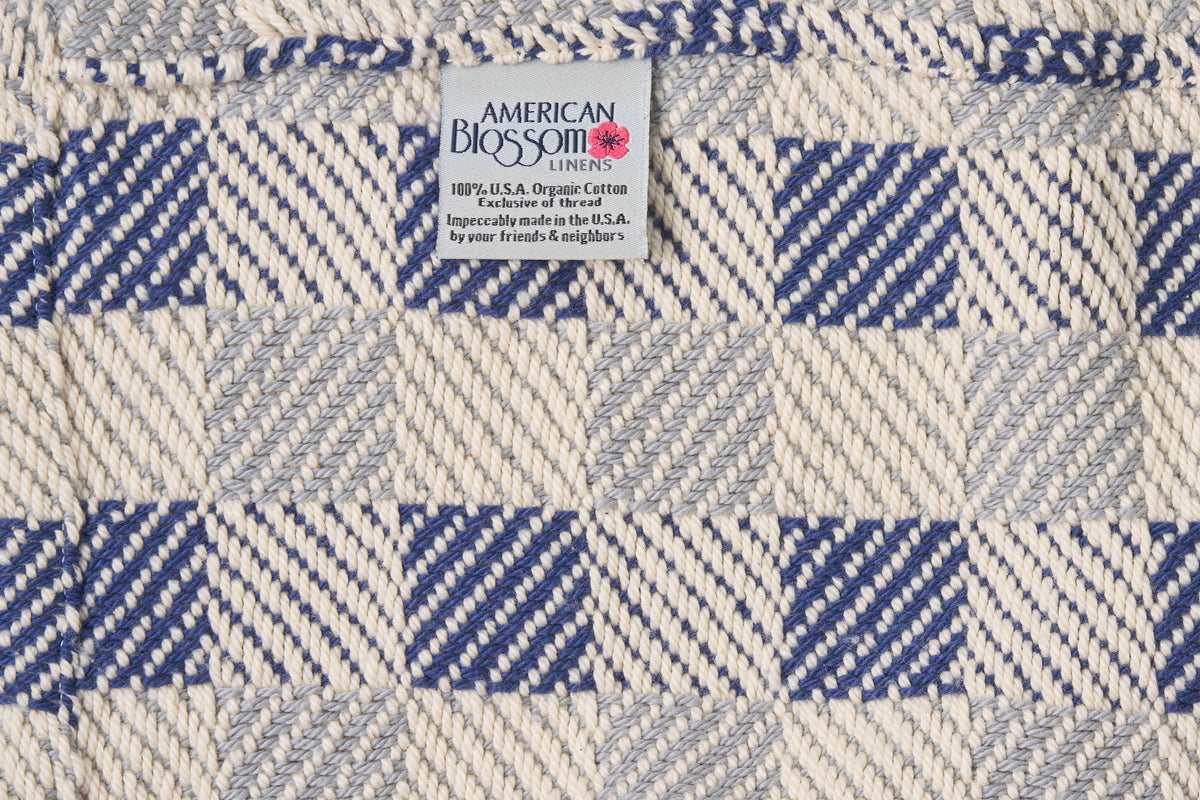Block Pattern Cotton Blanket