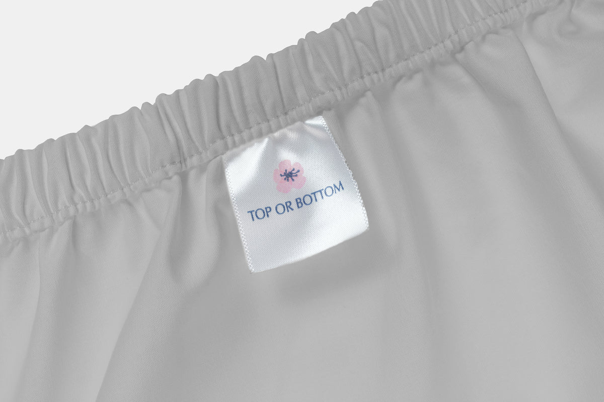Fitted Sheet Tag Color Grey Bed Sheet Set Percale Natural Cotton Made in USA