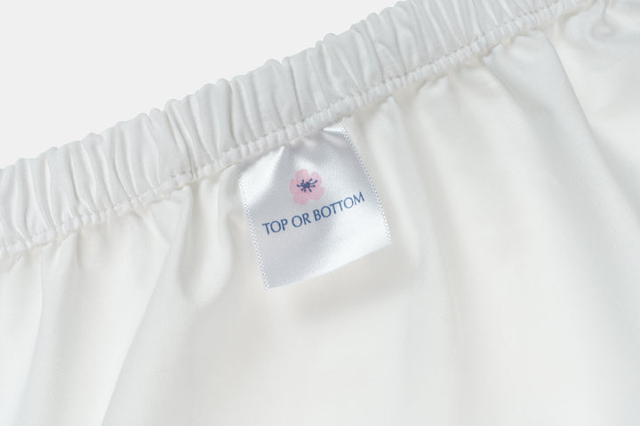Fitted Sheet Tag Color White Bed Sheet Set Percale Natural Cotton Made in USA