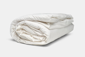 Folded Duvet With Duvet Insert Color White Duvet (Quilt) Cover Set Natural Cotton Made in USA