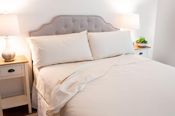 Made Bed Natural Folded Sheet Natural Single Flat Bed Sheet Irregular| [Separate] Cotton | American Made
