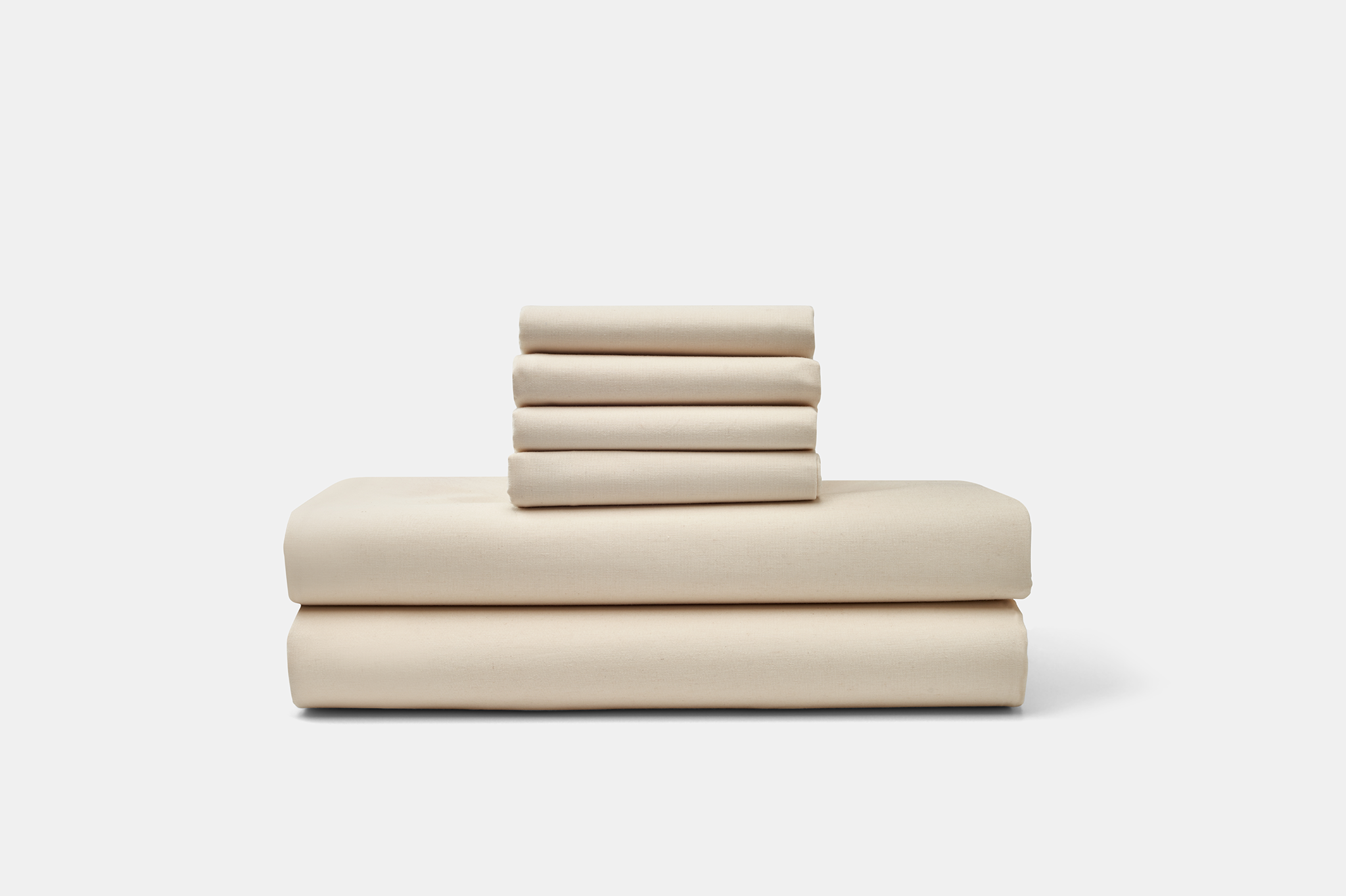 Bed Sheet Set, Percale, Natural Cotton