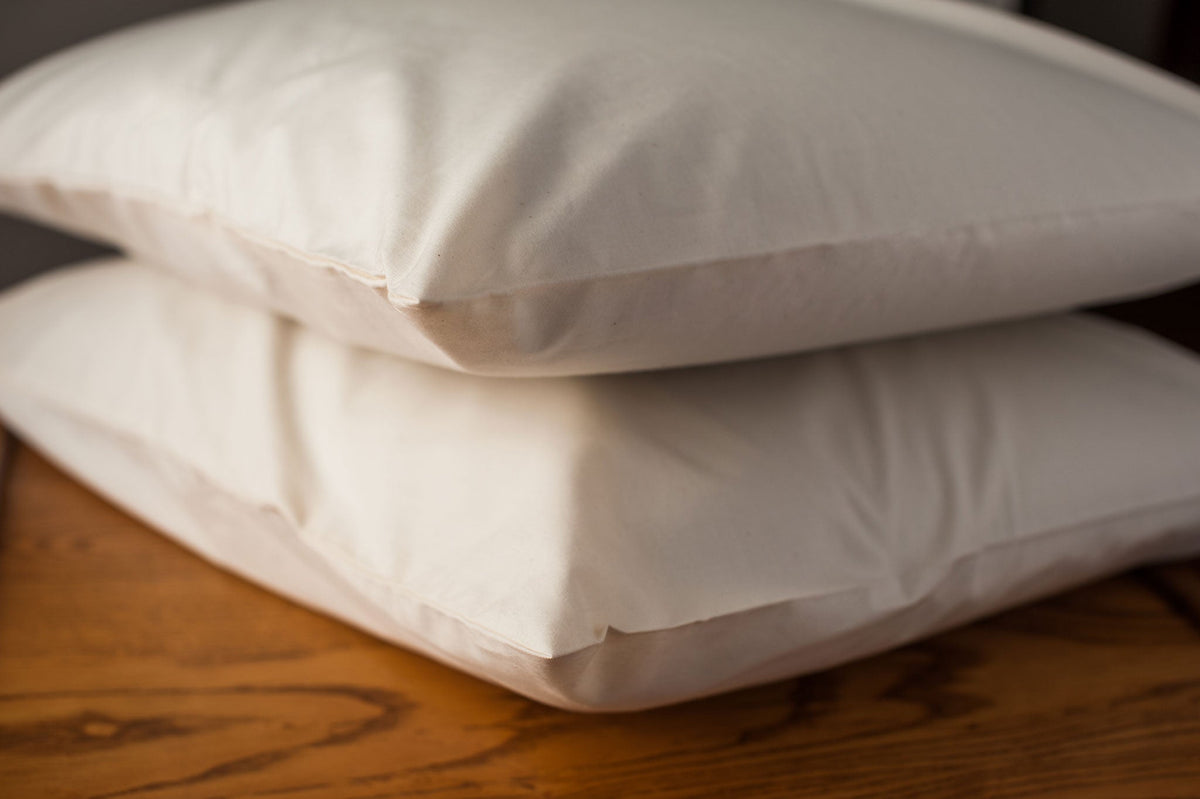 Stack Pillows Color Natural Cotton Pillowcases Made in America