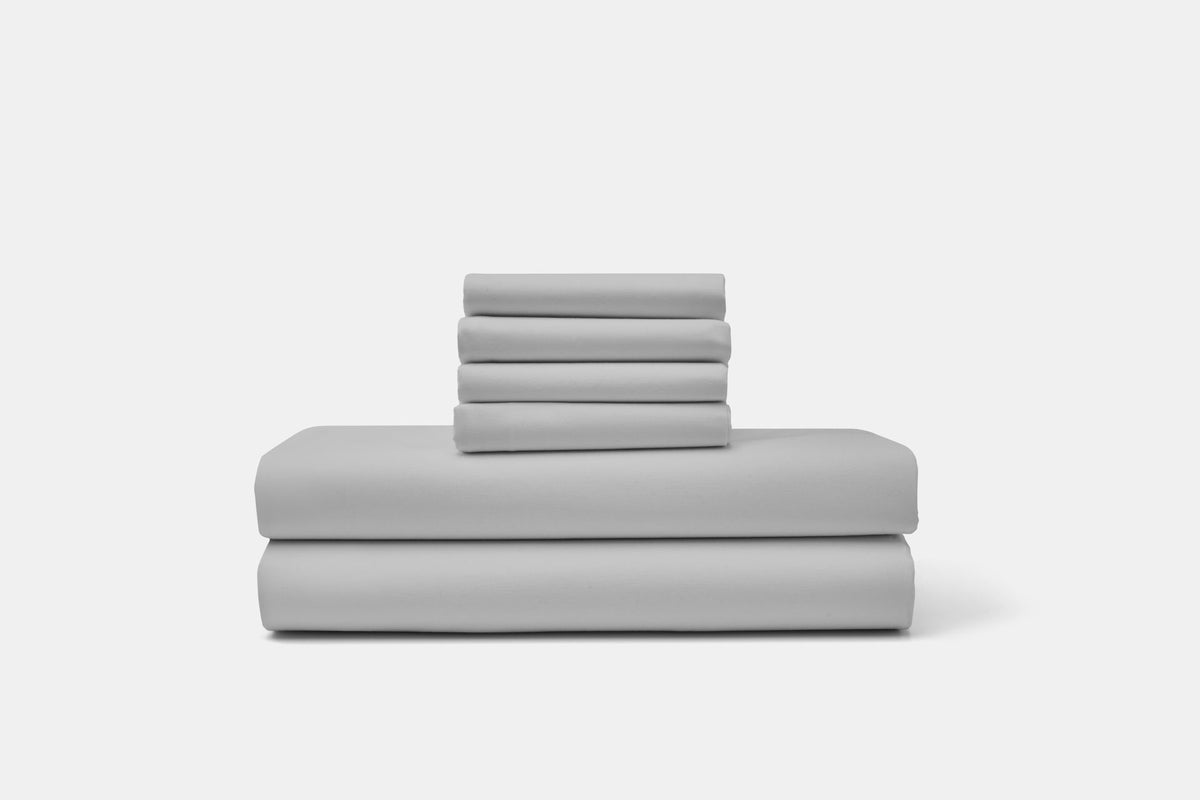Cotton Percale Bed Sheet Set Renewed