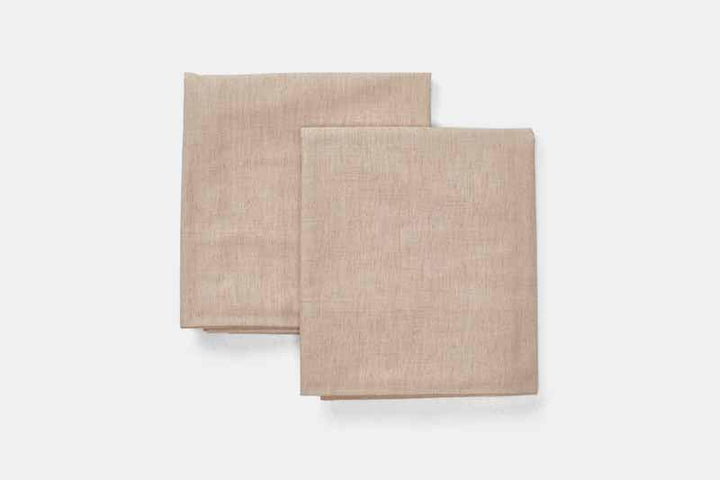 Two Folded Bed Pillow Cases /Covers Foxfibre Colored Cotton American Made