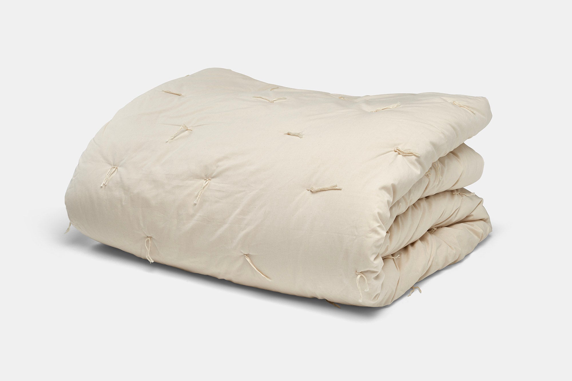 Folded Duvet Insert Bedding Duvet Insert / Comforter Natural Wool USA Made