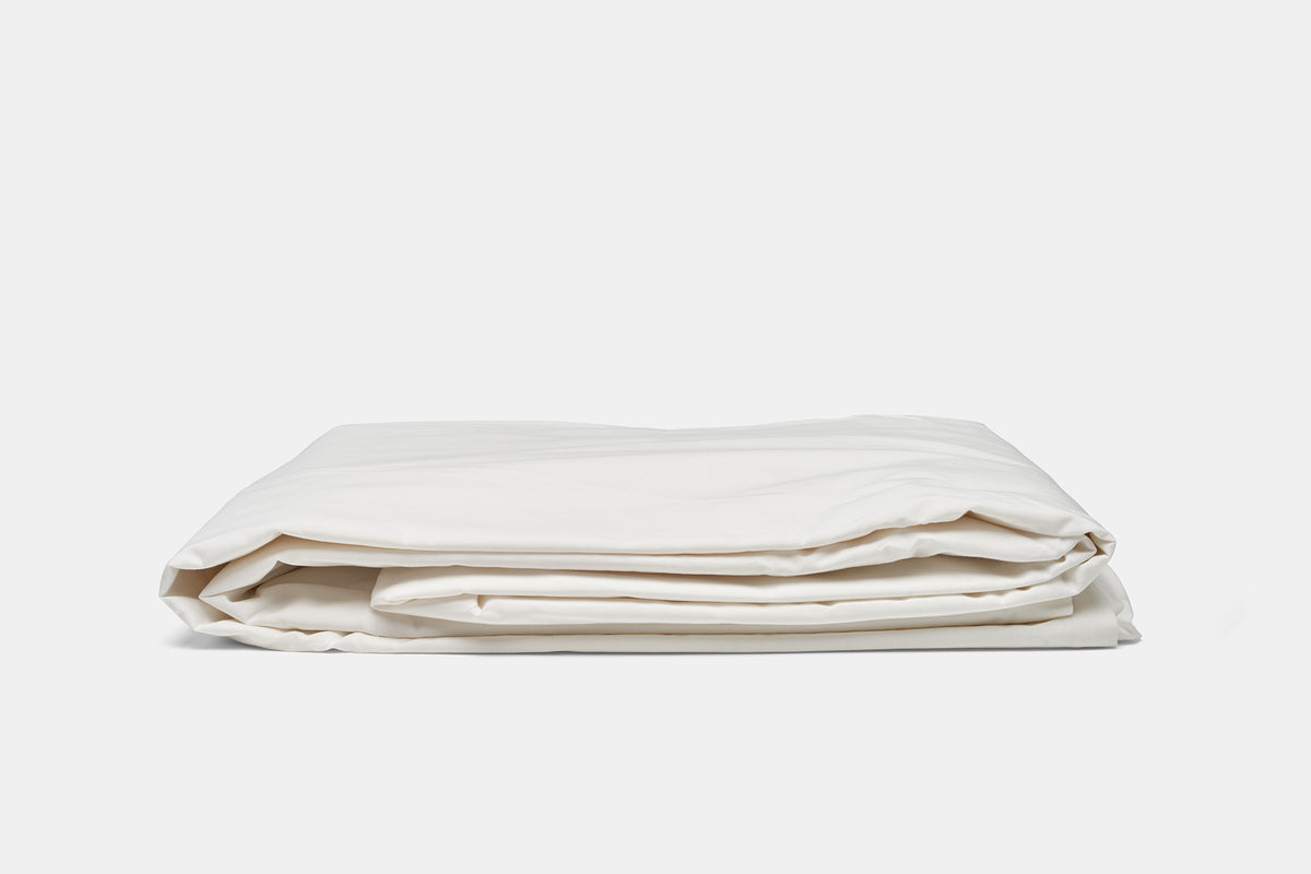 Folded Duvet Color White Duvet (Quilt) Cover Set Natural Cotton Made in USA