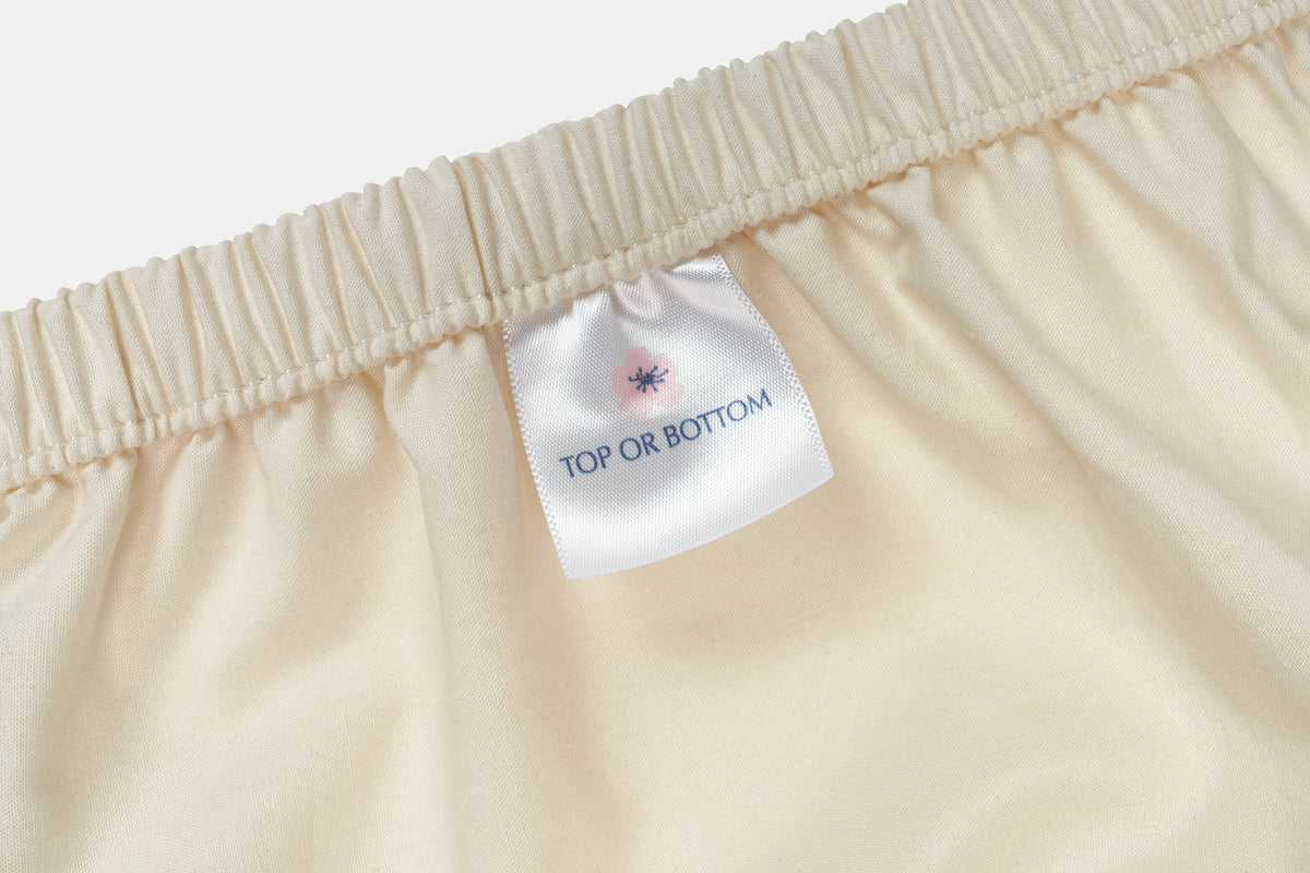 Fitted Sheet Tag Color Natural Bed Sheet Set Percale Natural Cotton Made in USA