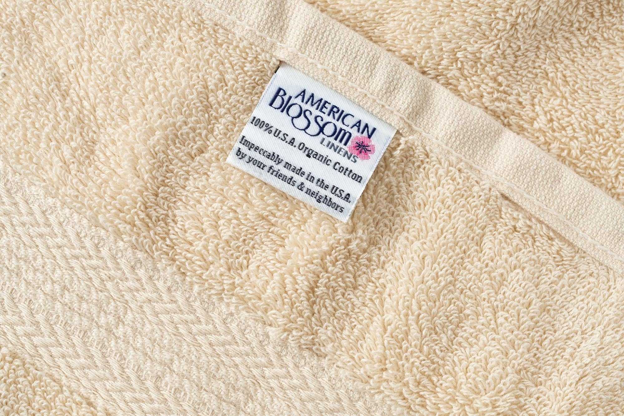 Bathroom Hand Towels Luxury Natural Cotton Made in USA American