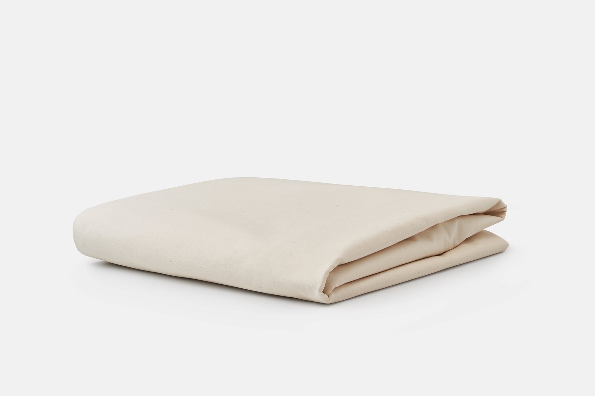 Folded Sheet Color Natural Single Fitted Bed Sheet [Separate] Cotton Made in USA