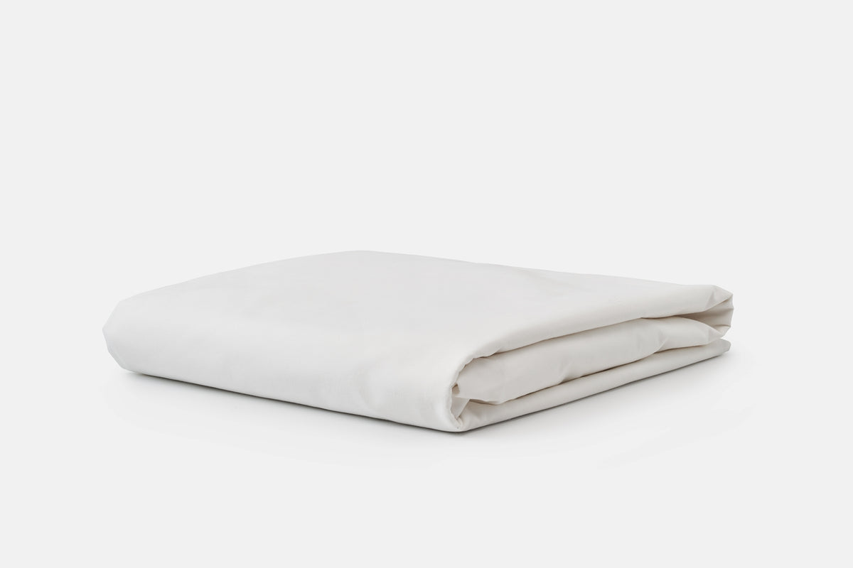 Folded Sheet Color White Single Fitted Bed Sheet [Separate] Cotton Made in USA