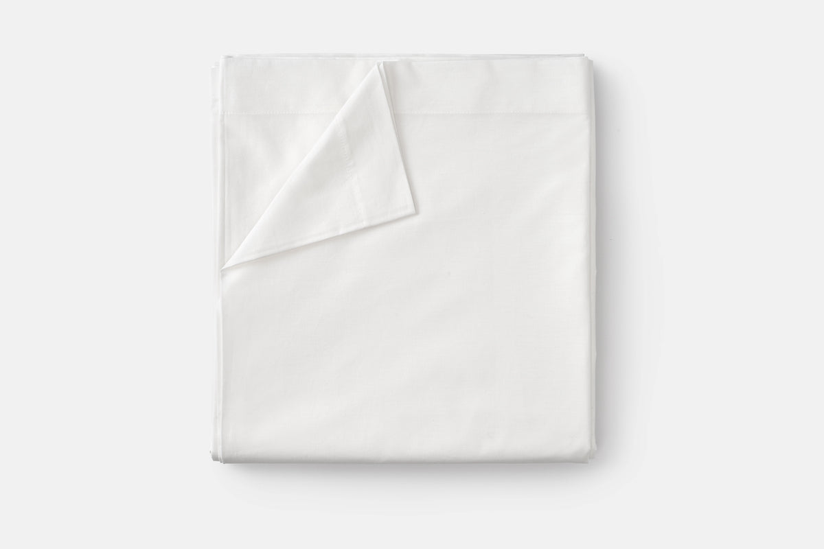 Folded Sheet Color White Single Flat Bed Sheet [Separate] Cotton American Made