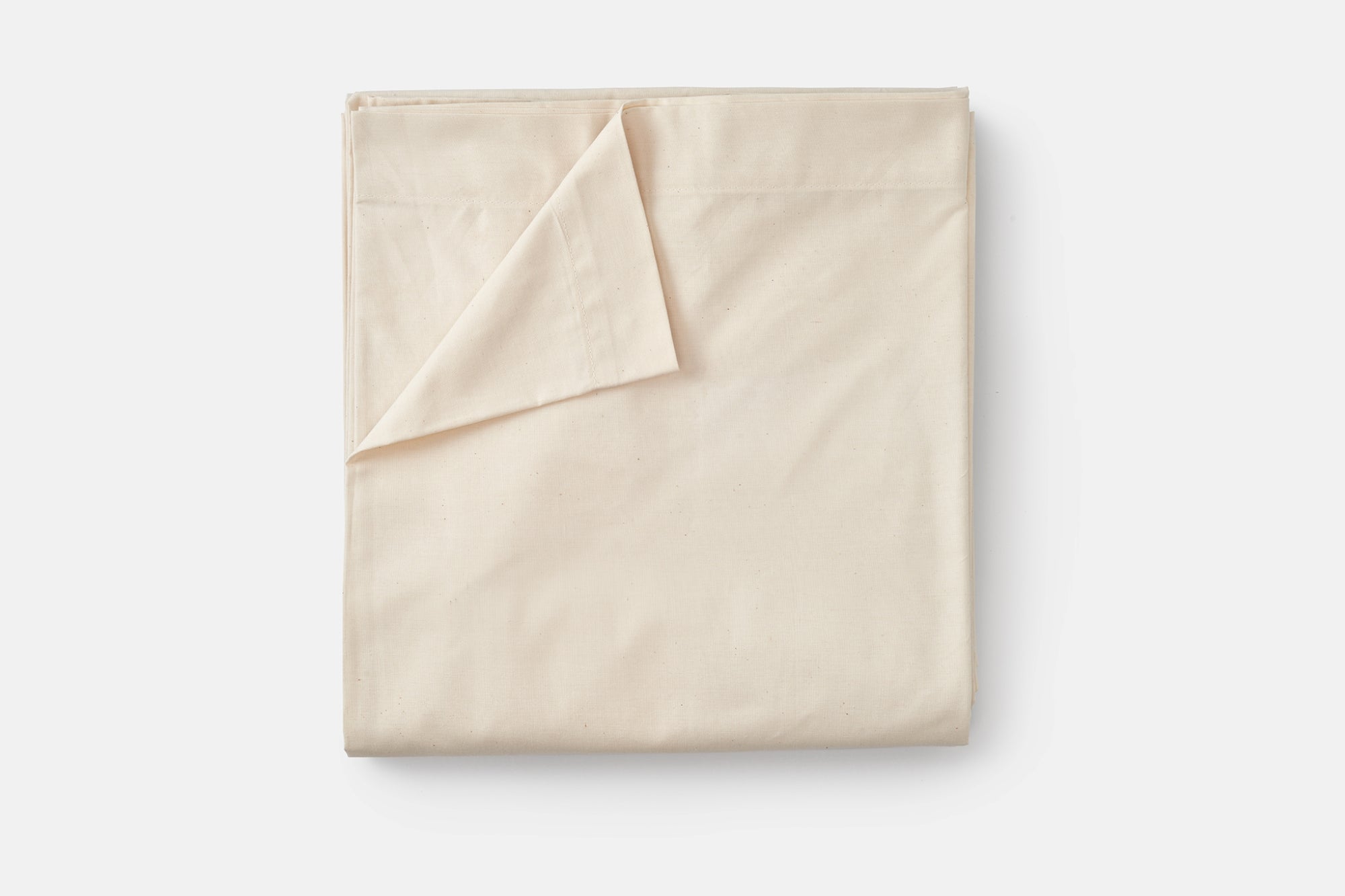 Folded Sheet Color Natural Single Flat Bed Sheet [Separate] Cotton American Made