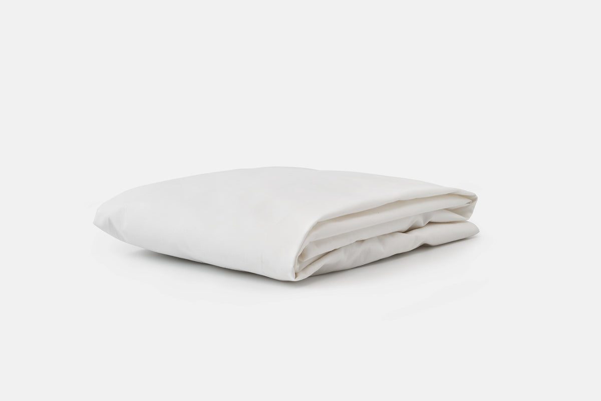Folded Sheet Color White Baby Bedding Crib Sheet Soft Natural Cotton Made in USA