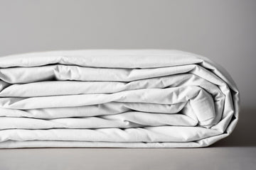 Side View Color White Duvet (Quilt) Cover Set Natural Cotton Made in USA